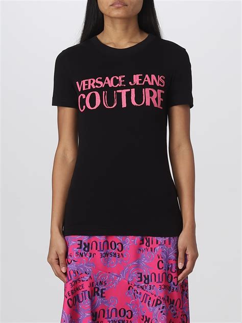 t-shirt versace couture donna|T.